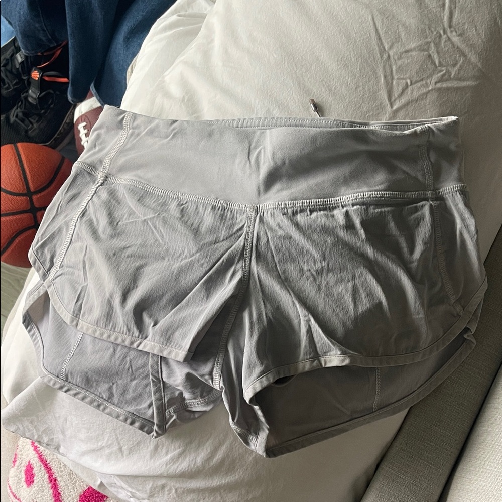 lululemon athletica Light Gray Athletic Shorts